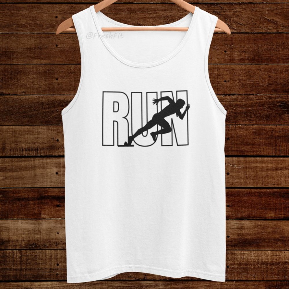 🆕RUN White Tank Top